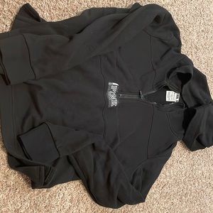 Black small Pink 1/2 zip hoodie